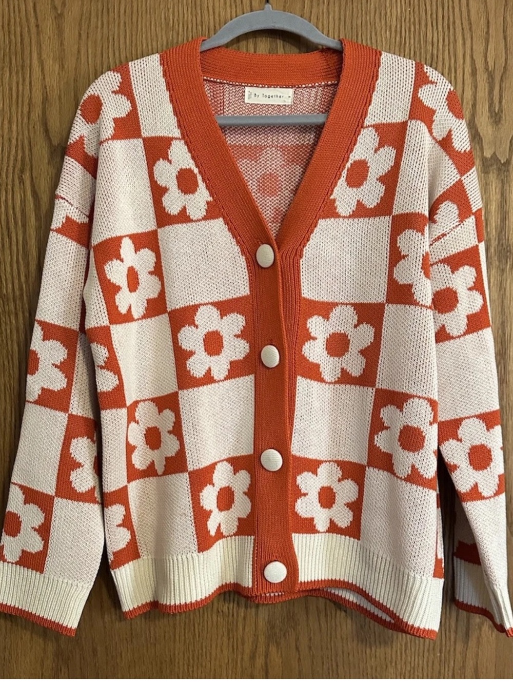By Together Floral Button Down Cardigan - Multicolored - Size Medium